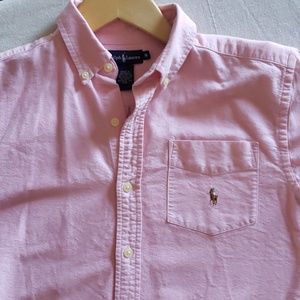 Polo Ralph Lauren pink oxford button- down shirt
